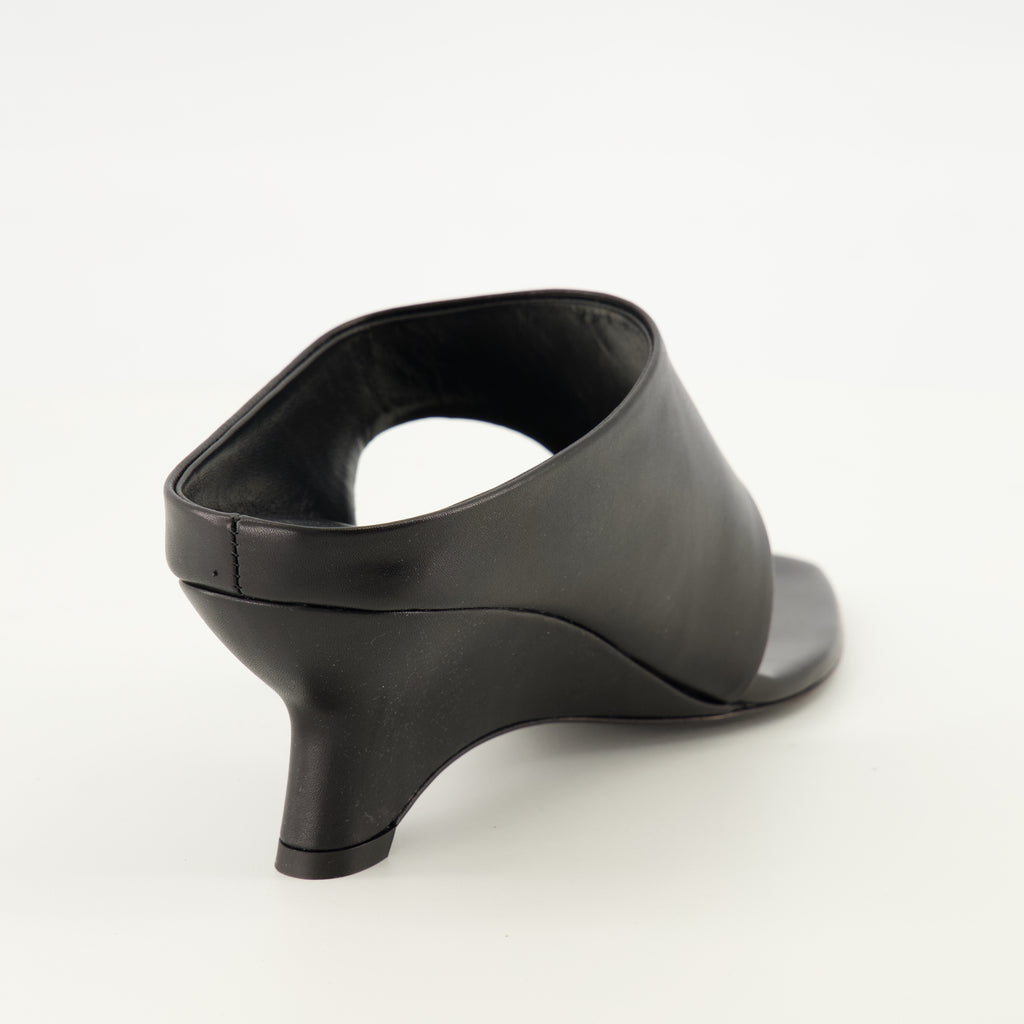 Chaussures ouvertes Mules Marlow en cuir noir Khaite Noir Femme