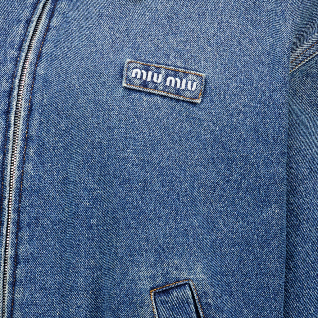 Vestes Giacca in Denim Blu Miu Miu Bleu foncé Femme