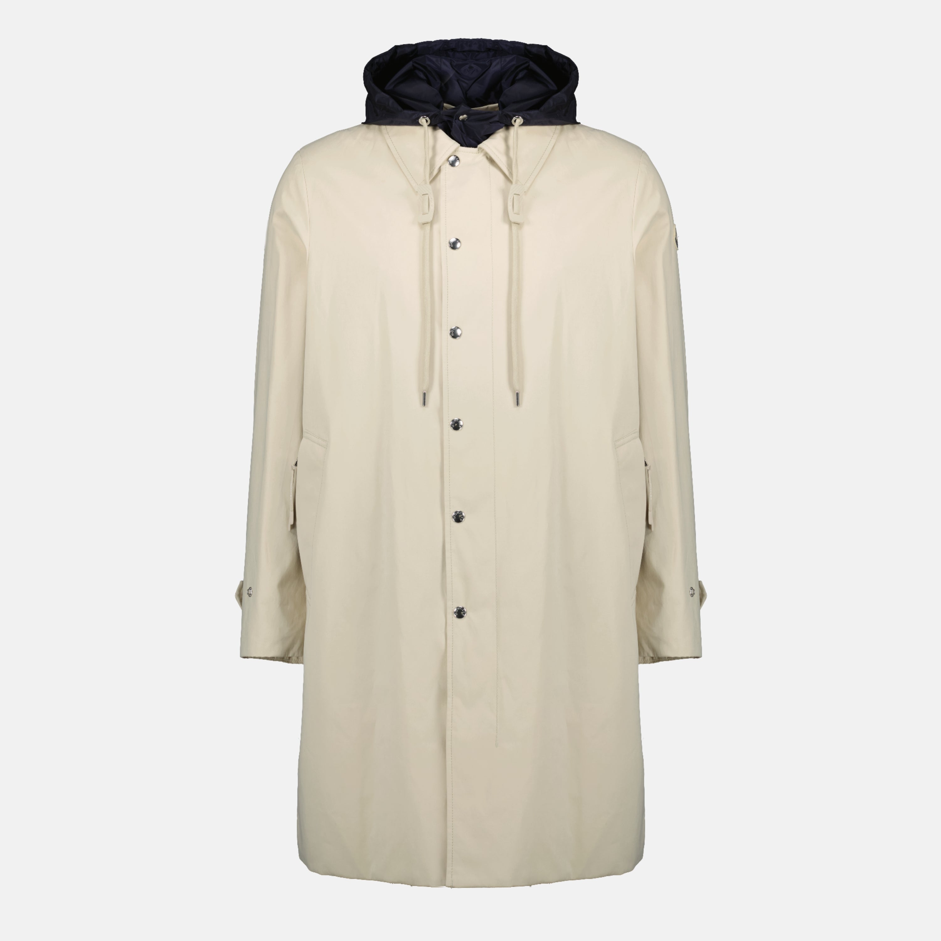 Image of the Moncler Kervoyal beige hooded parka for Men - Spring-Summer 2026 - Front View