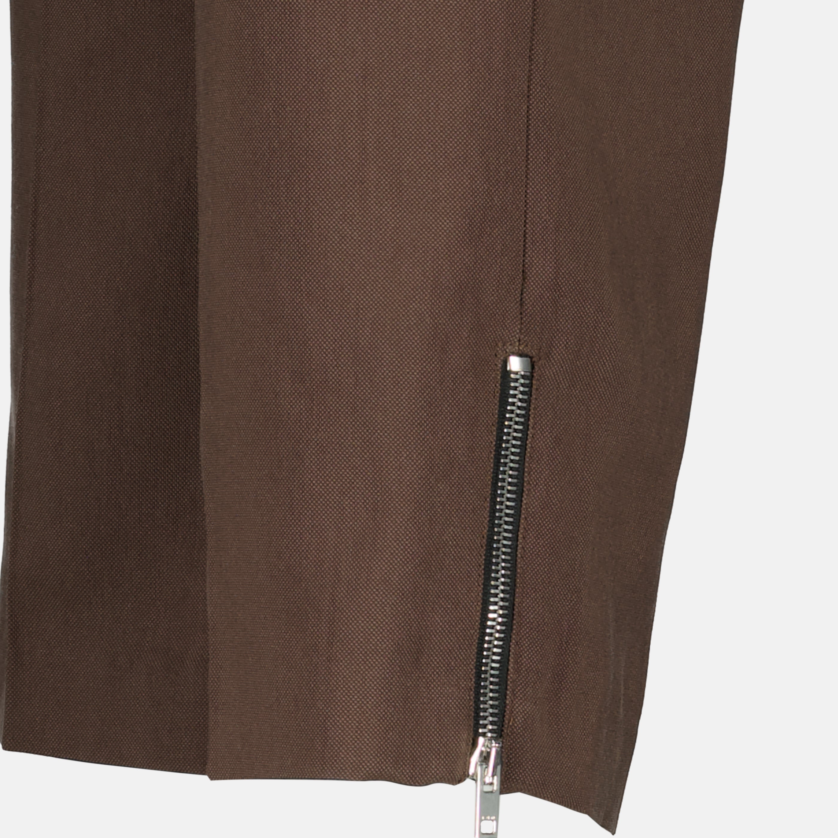 Pantalons Jeans rectos de algodón marrón Iro Marron Femme