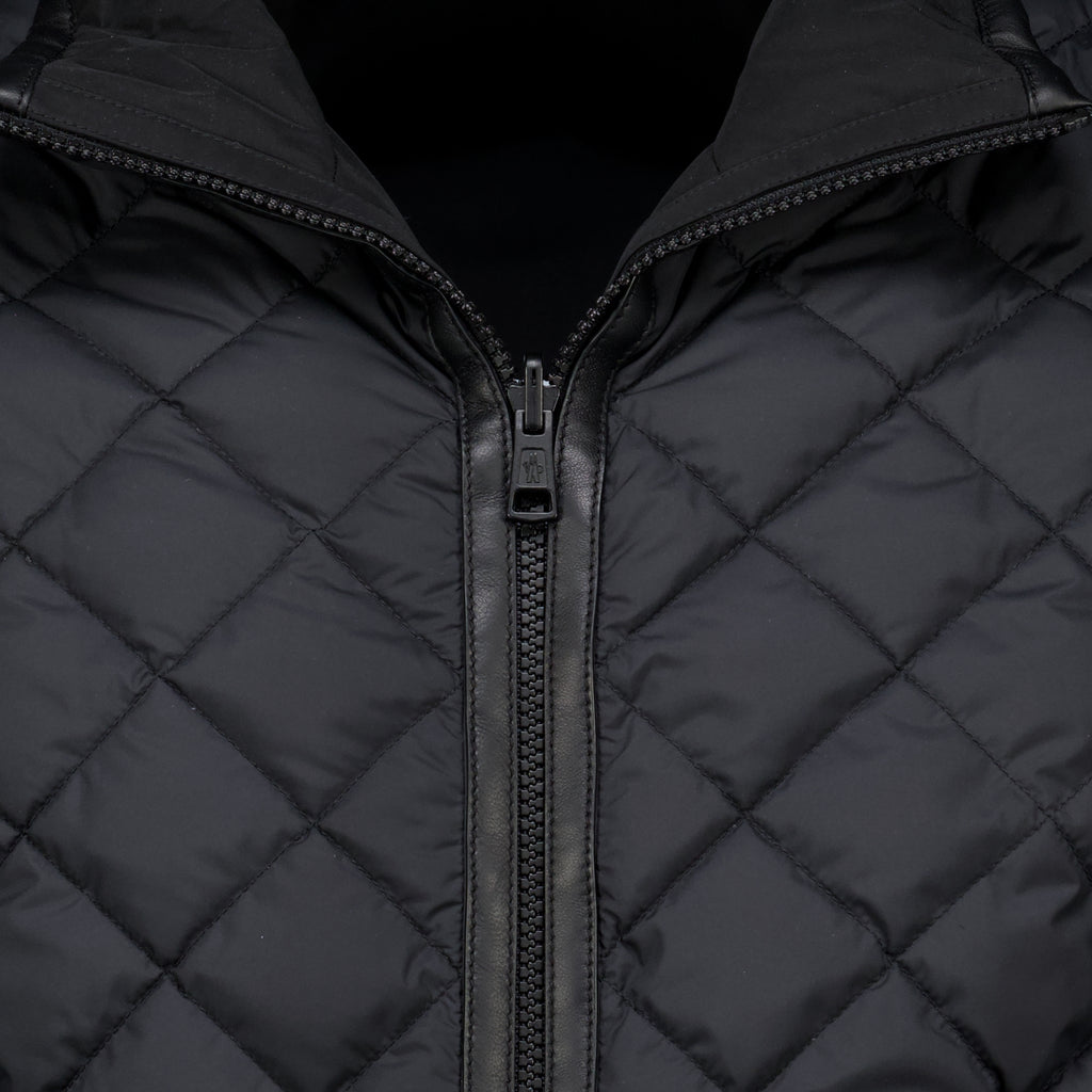 Manteaux Giacca in piuma Delviane reversibile nera Moncler Noir Homme