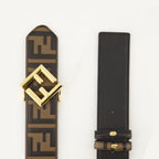 Gürtel Wende-FF-Diamanten-Gürtel Fendi Braun Damen