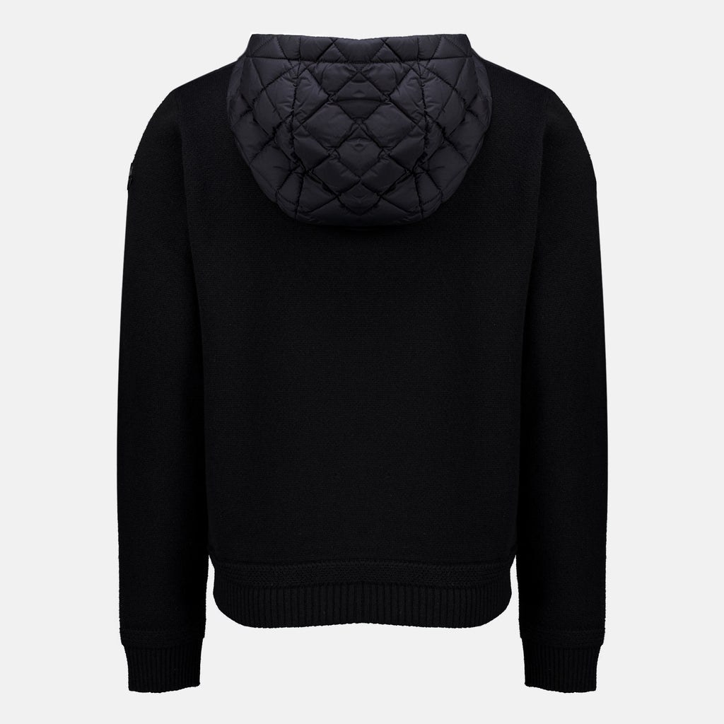 Vestes 블랙 울 및 캐시미어 가디건 Moncler Noir Homme