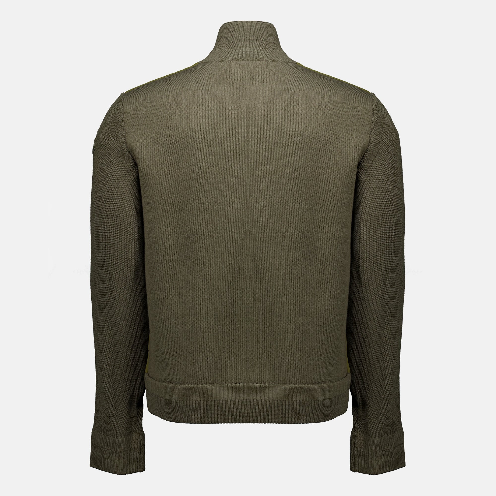 Vestes Cardigan en maille kaki Moncler Kaki Homme