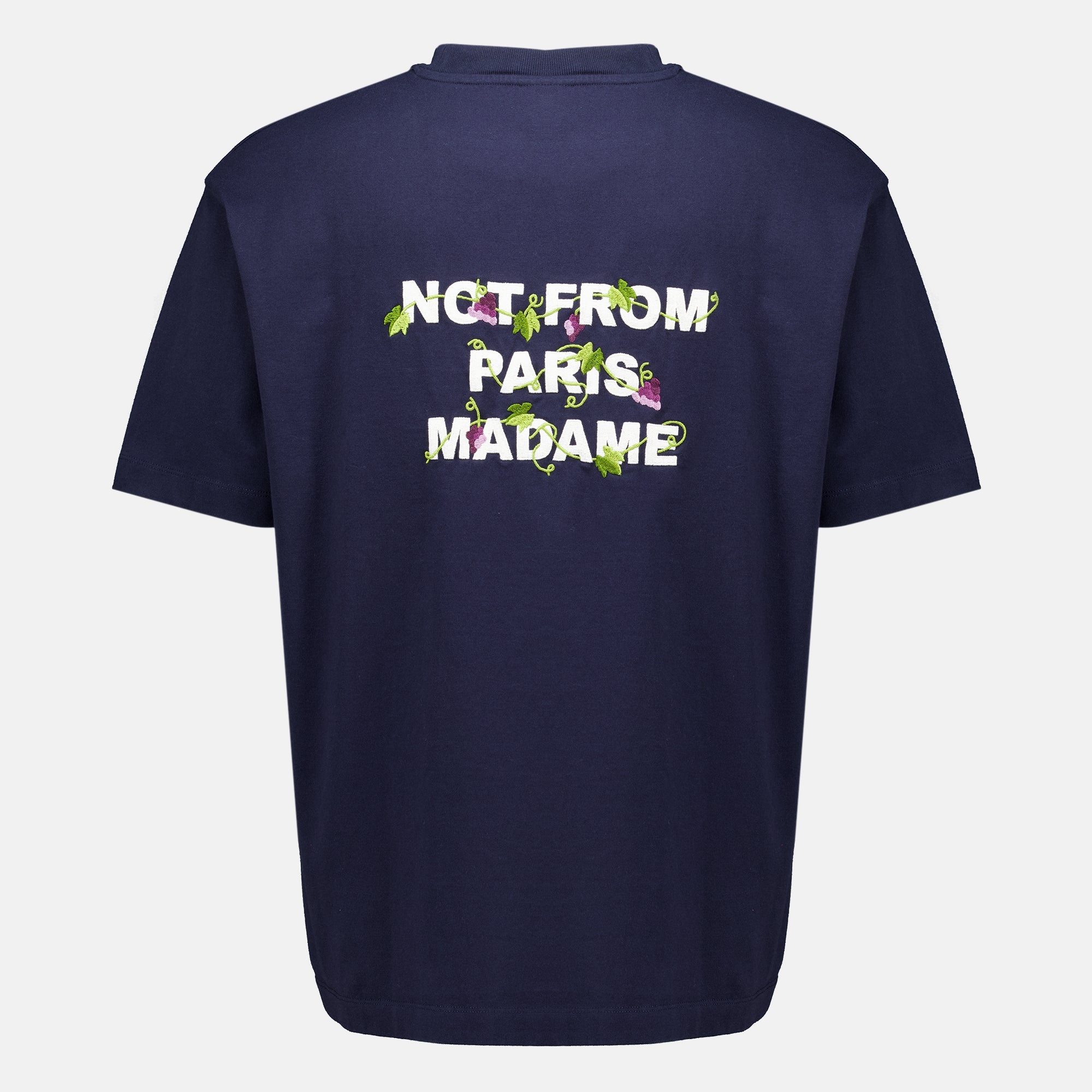 T-shirts T-shirt Slogan Vigne bleu marine Drole De Monsieur Bleu foncé Homme