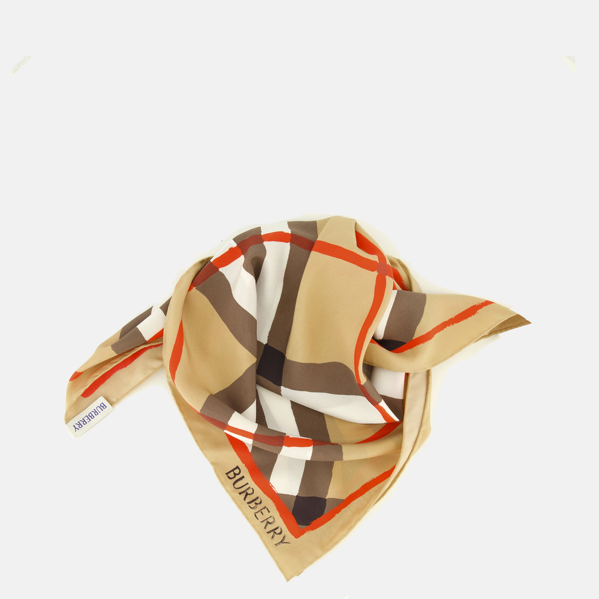 Écharpes, foulards et gants 베이지 아가일 체크 스카프 Burberry Marron Unisexe