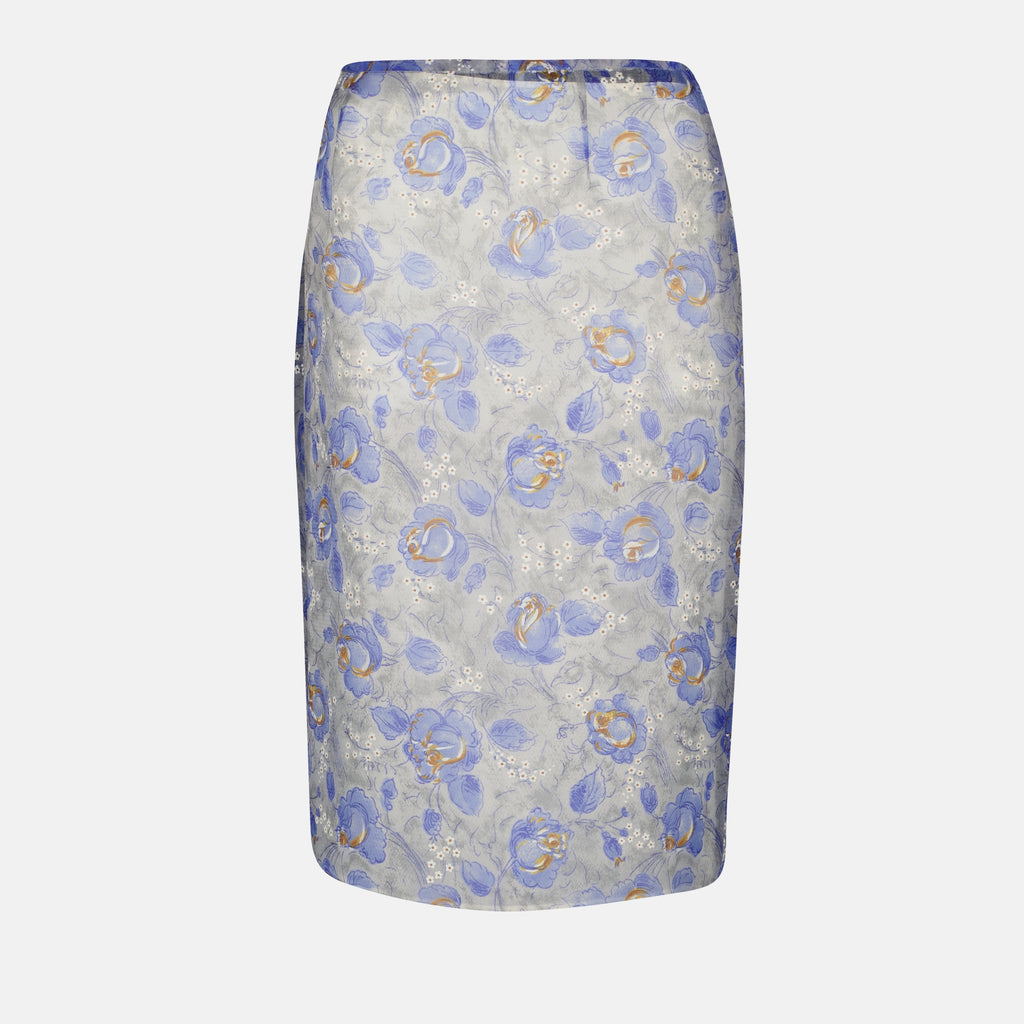 Skirts Printed Nylonette Skirt Prada Purple Femme