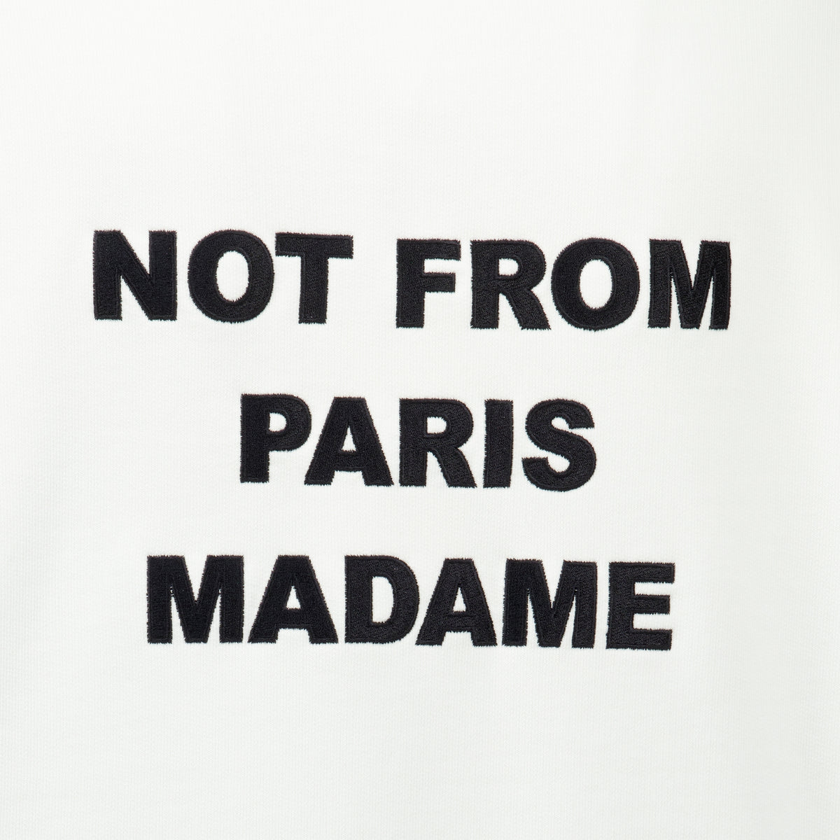 Sweatshirts Felpa Slogan Bianca Classica Drole De Monsieur Blanc Homme
