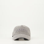 Chapeaux, casquettes et bonnets Casque en denim Versace Gris Homme