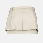 Gonne Gonna in Pelle Yori Iro Beige Femme