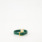 Bijoux Bracelet VLogo en cuir Valentino Garavani Vert Homme