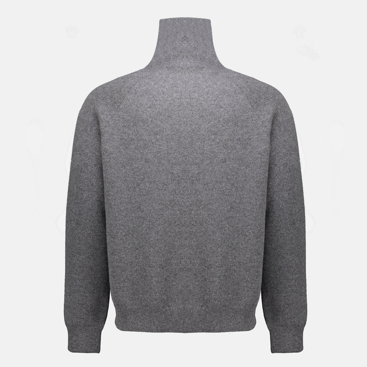 Maille Polo en laine et cachemire gris Prada Gris Homme