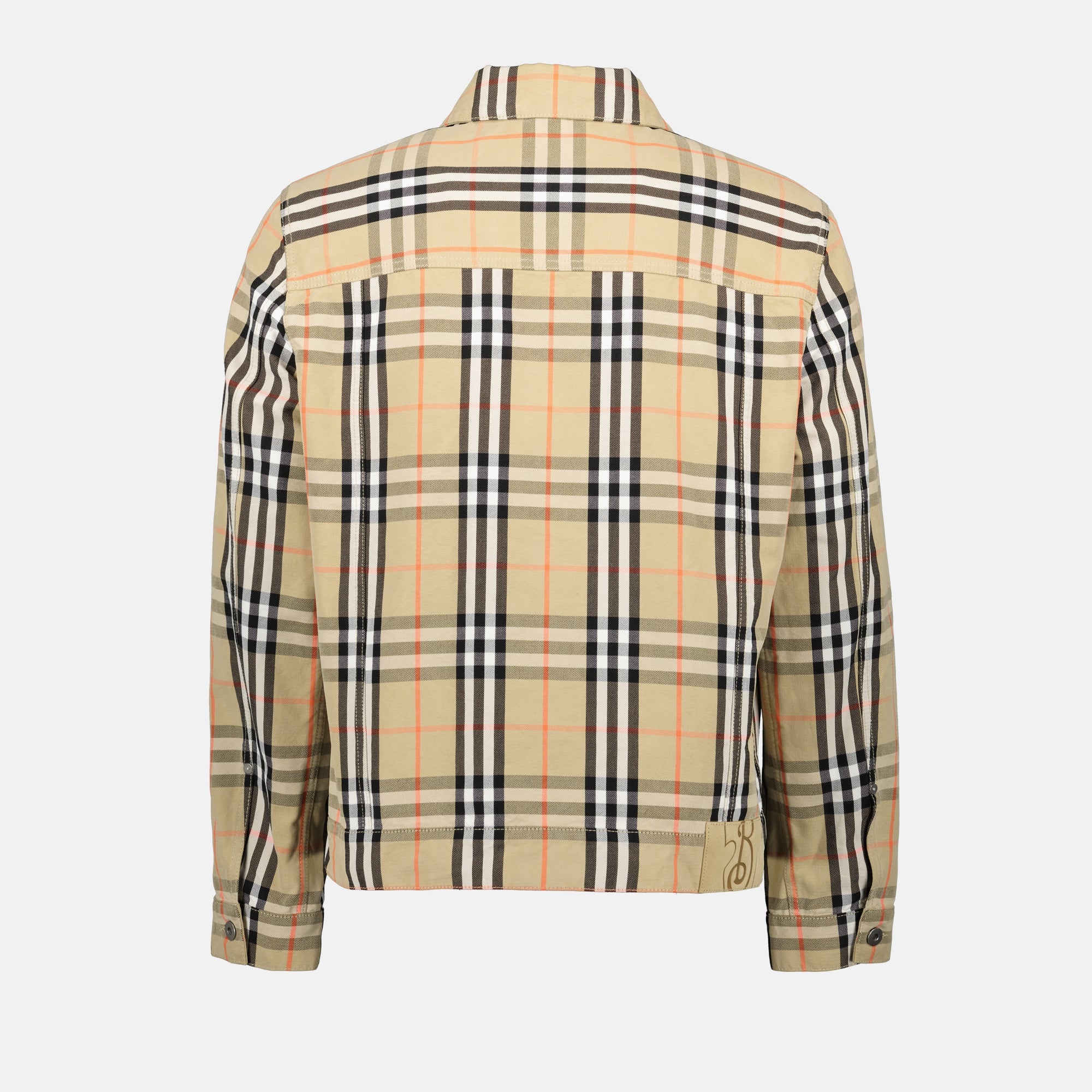 Chaquetas Chaqueta de mezclilla a cuadros Burberry Beige Homme