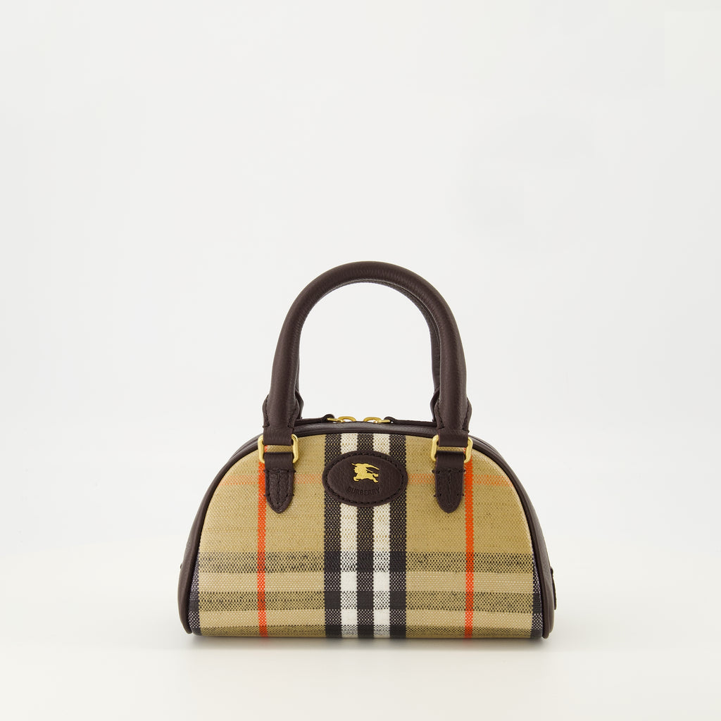 Image of the Burberry Women's Highlands Mini Bowling Bag - Autumn-Winter 2025 - Front View