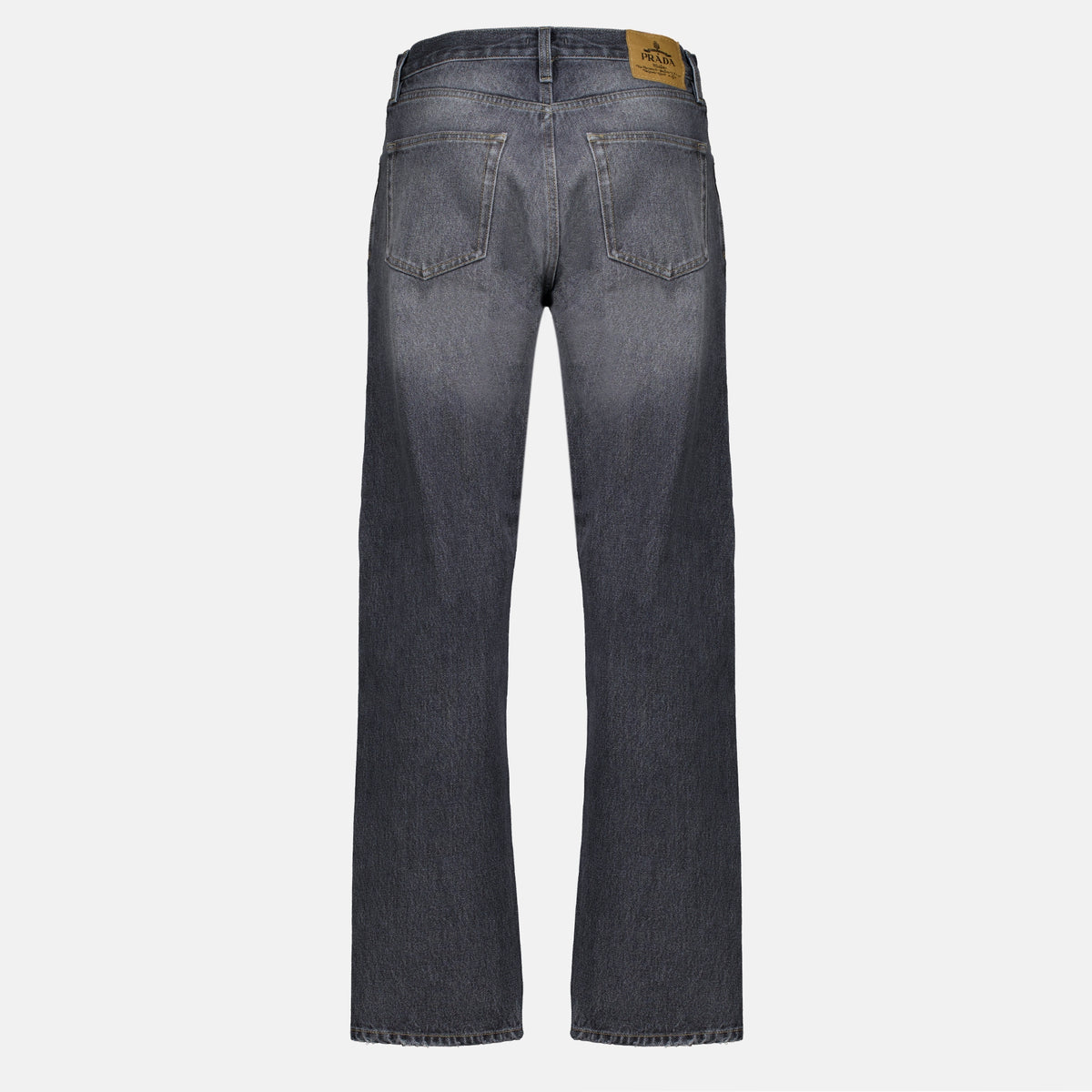Pantalons Jean en denim vintage Prada Gris Homme