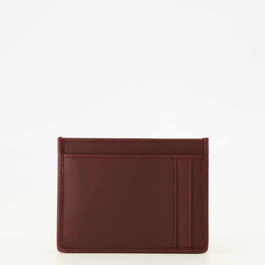 Petite maroquinerie Porta-cartões em Pele Bordeaux Matelassada Miu Miu Bordeaux Femme