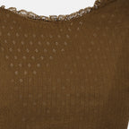 Imagen del Top sin mangas de jersey marrón de Miu Miu para Mujer - Temporada Primavera-Verano 2026 - Vista Detallada_2
