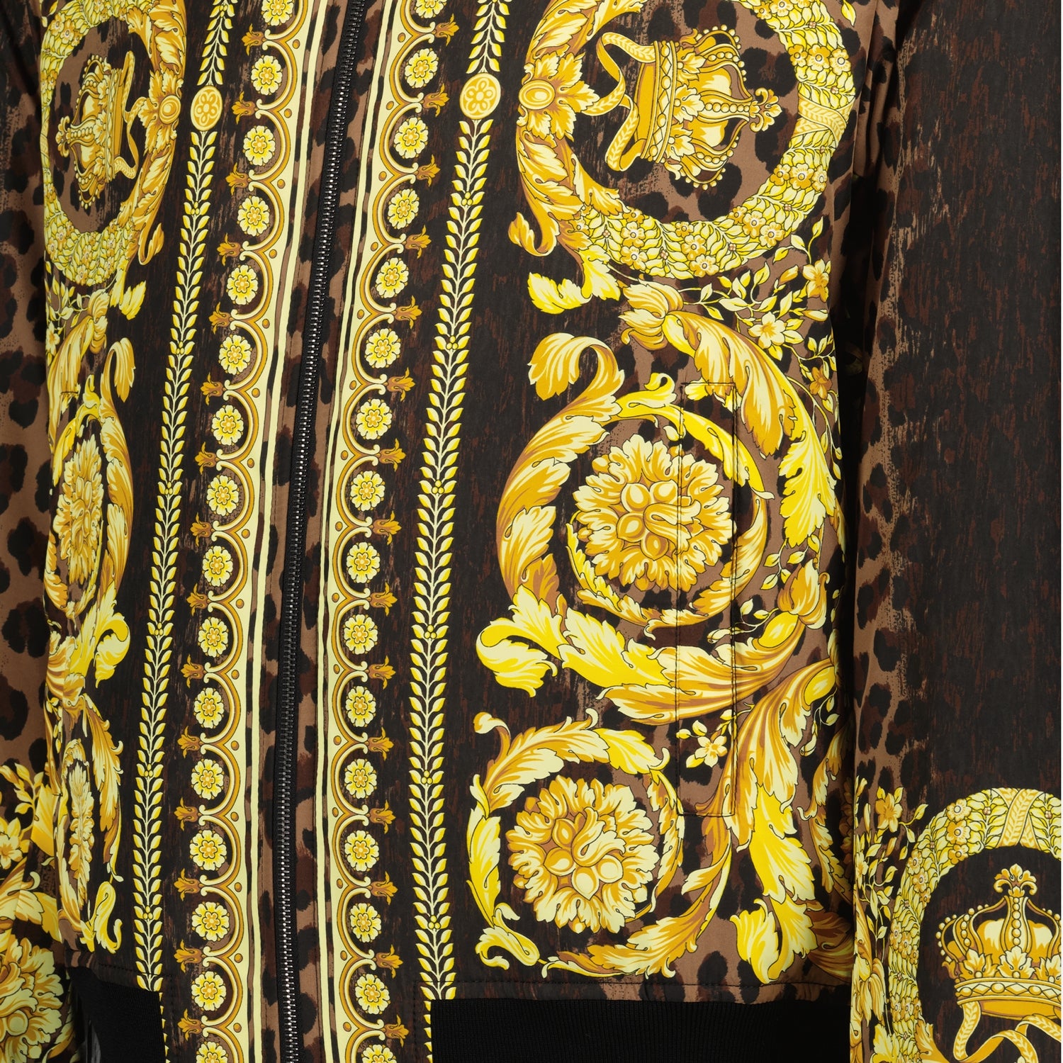 ジャケット リバーシブル バロッコ ボンバー Versace 黄色 Homme