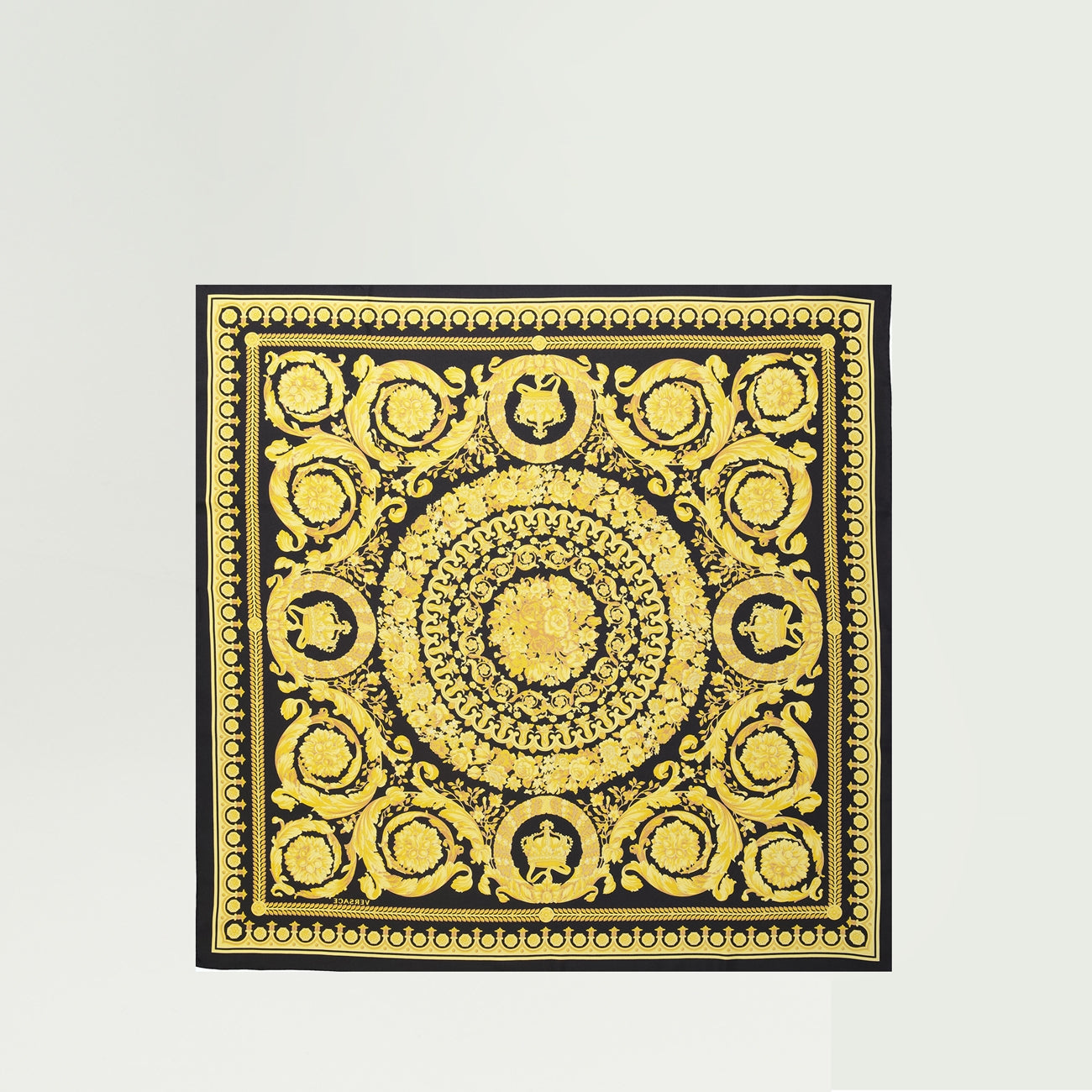 Scarves and gloves Foulard en soie Versace Yellow Femme