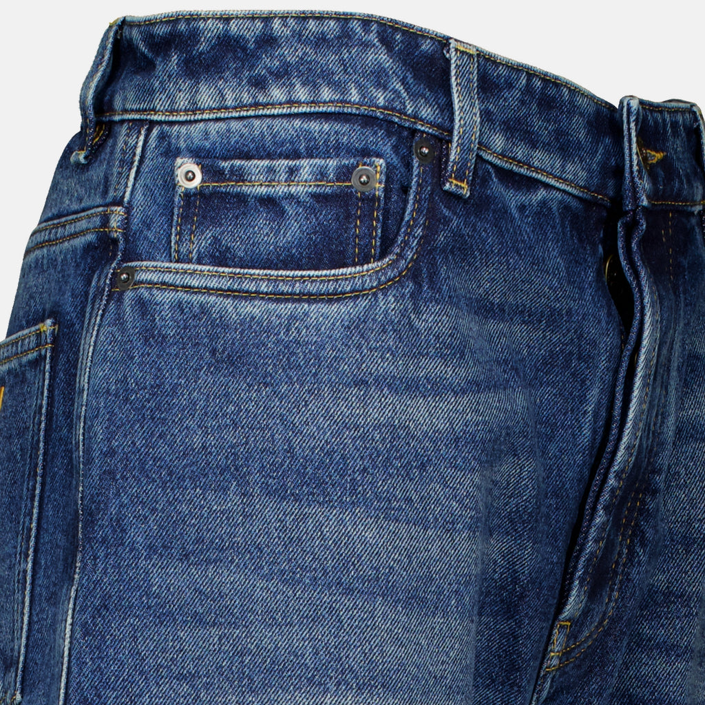 Pantalons Jeans de Denim Azul Largos Miu Miu Bleu foncé Femme