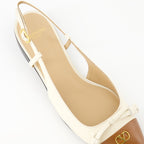 Ballerine Ballerine in Pelle Valentino Garavani Beige Femme