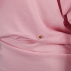 Maglieria Maglione in Lana con Collo Drappeggiato Moschino Rosa Femme