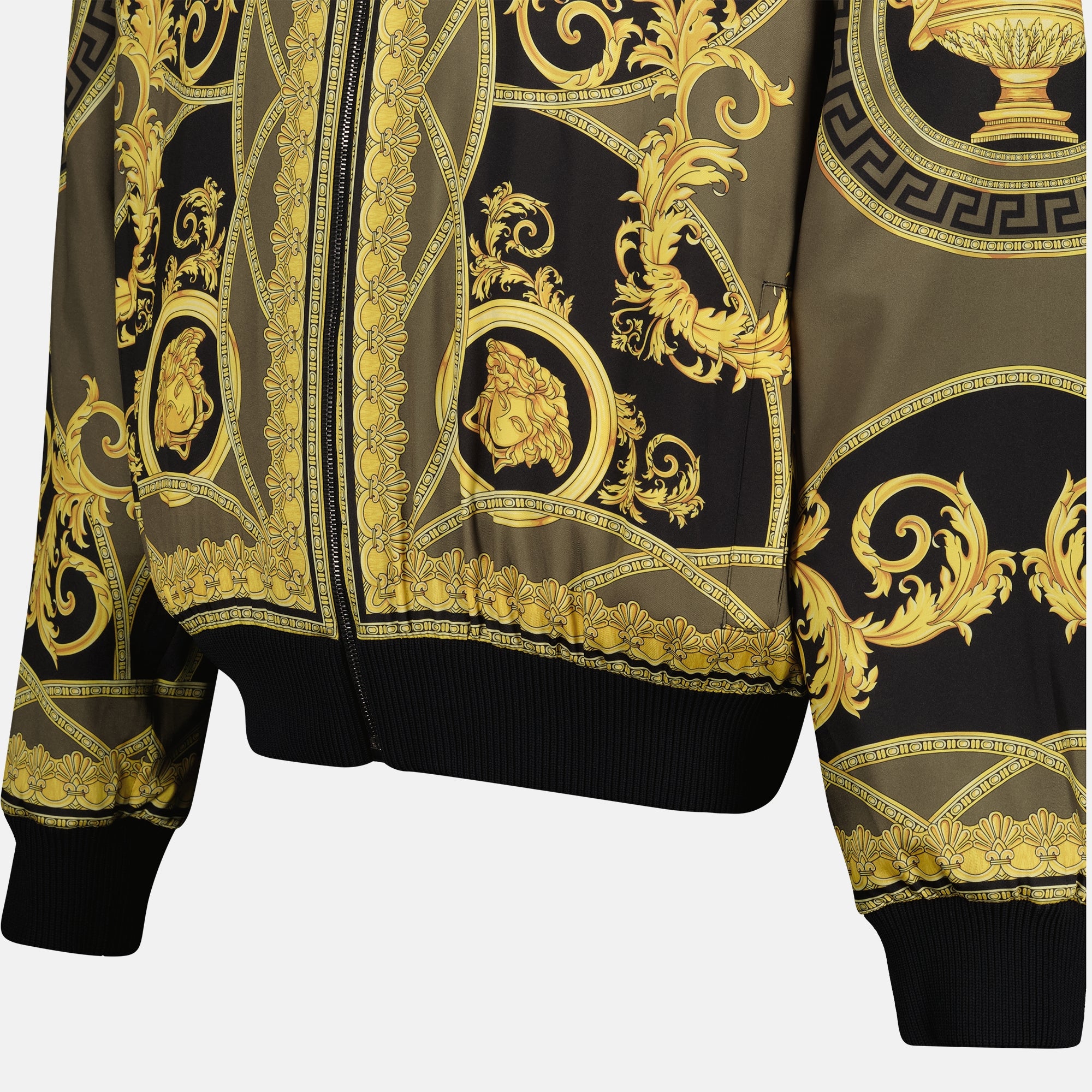 ジャケット リバーシブルバロッコボンバー Versace 黄色 Homme