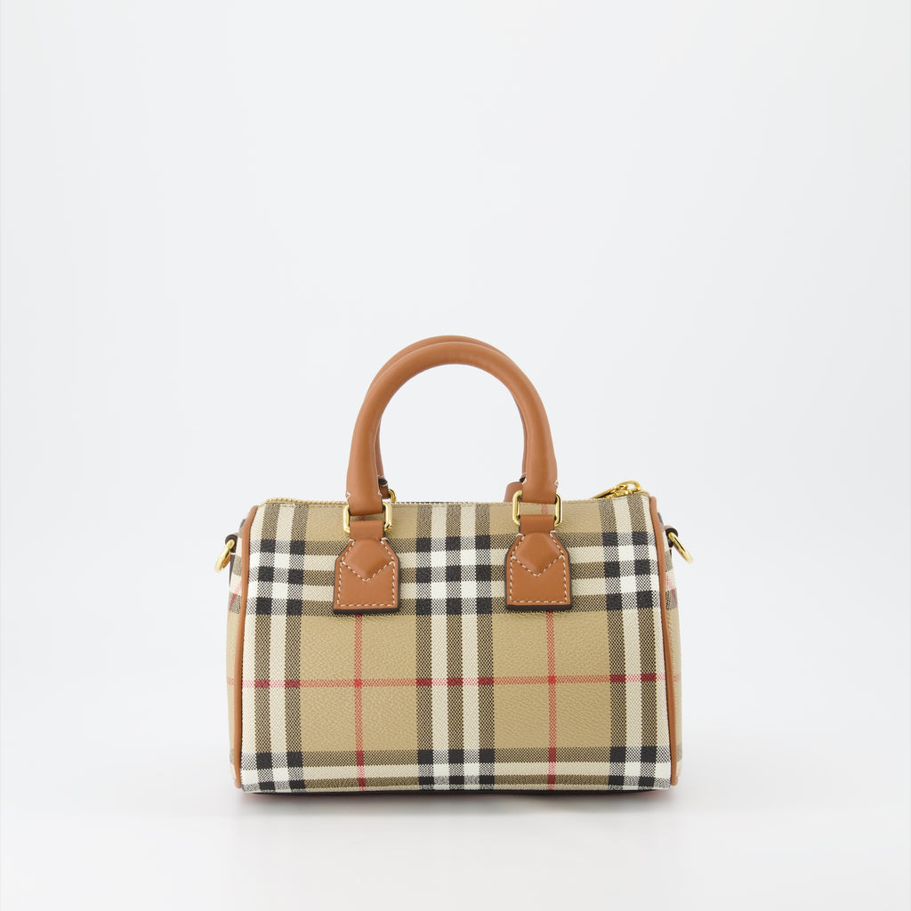 Sacs bandoulière Petit sac Bowling à carreaux Burberry Beige Femme
