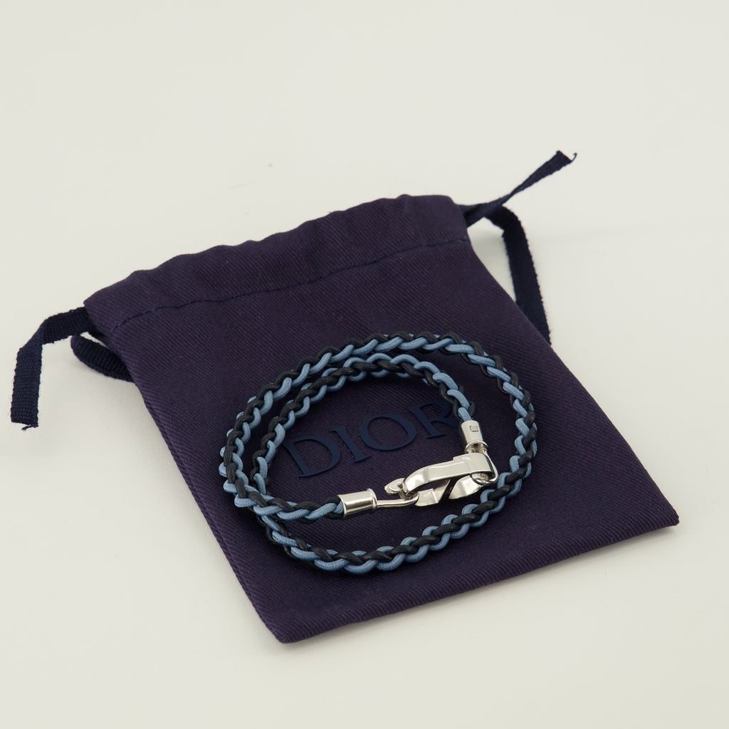Bijoux CD Icon Double Tour Armband Blau Dior Bleu Homme