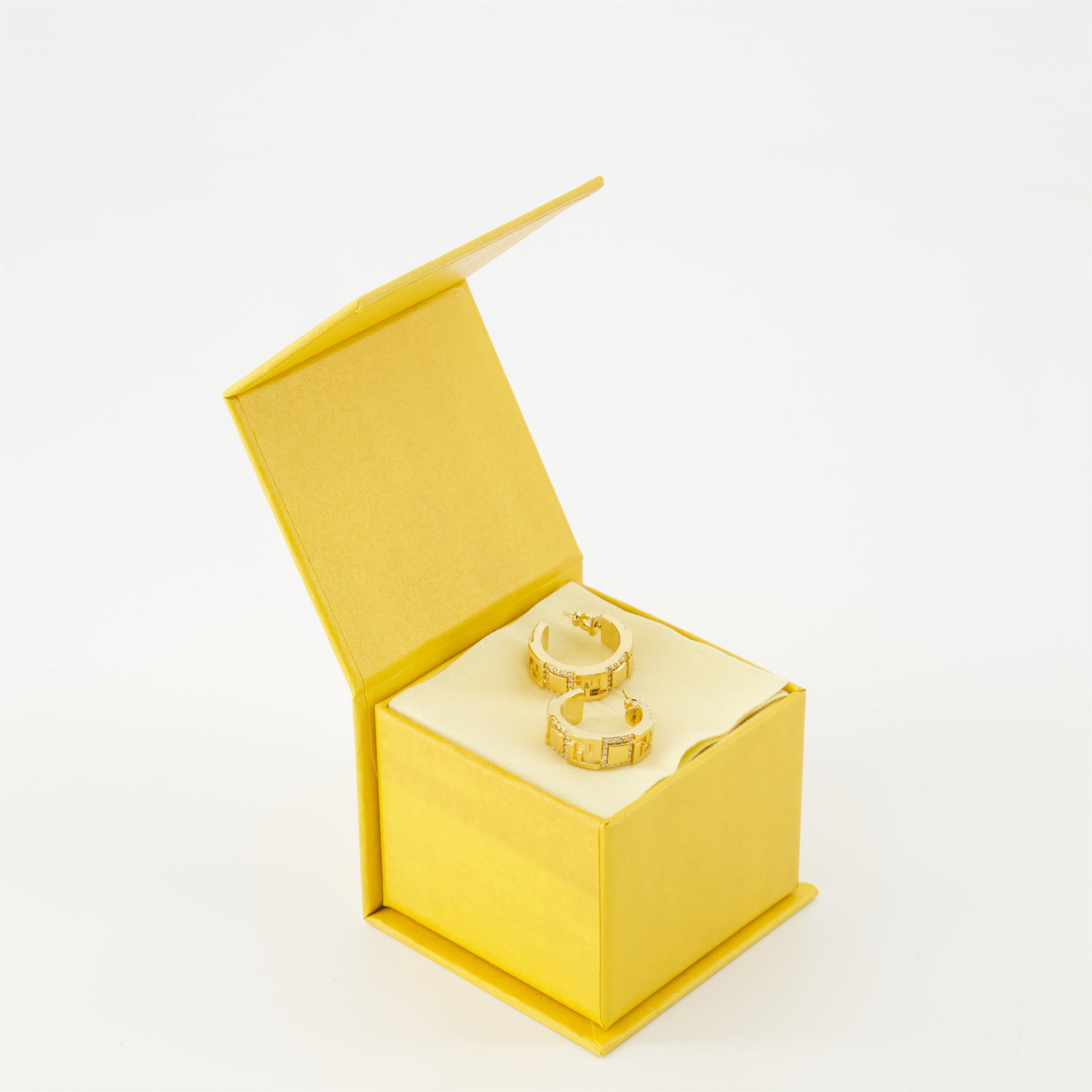 Jewelry Forever Earrings Fendi Gold Femme