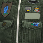 Vestes Doudoune sans manches Sacai Vert Homme