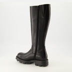 Imagen de las Botas D-Hammer de Diesel para Mujer - Temporada Otoño-Invierno 2025 - Vista tres cuartos trasera derecha