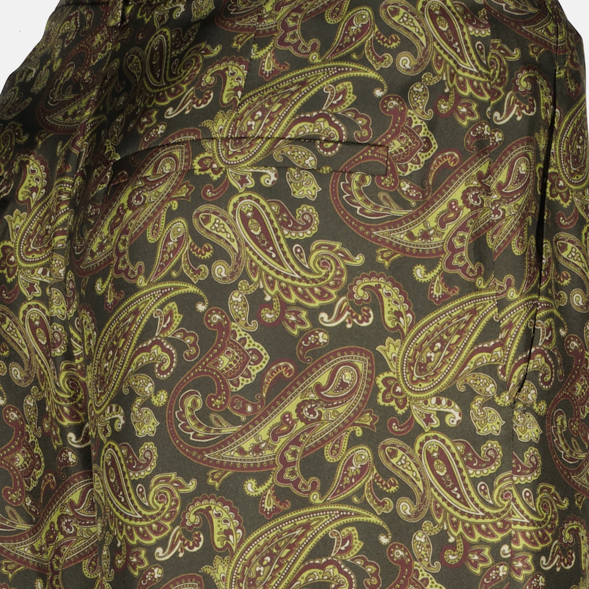 Pants Silk Pants Saint Laurent Green Femme