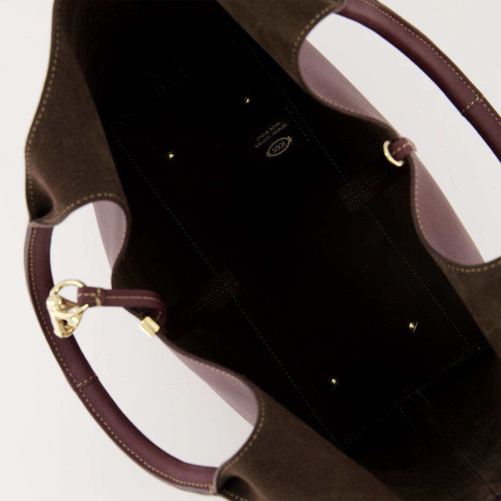 Sacs cabas Sac Shopping Tote Tod's Bordeaux Femme