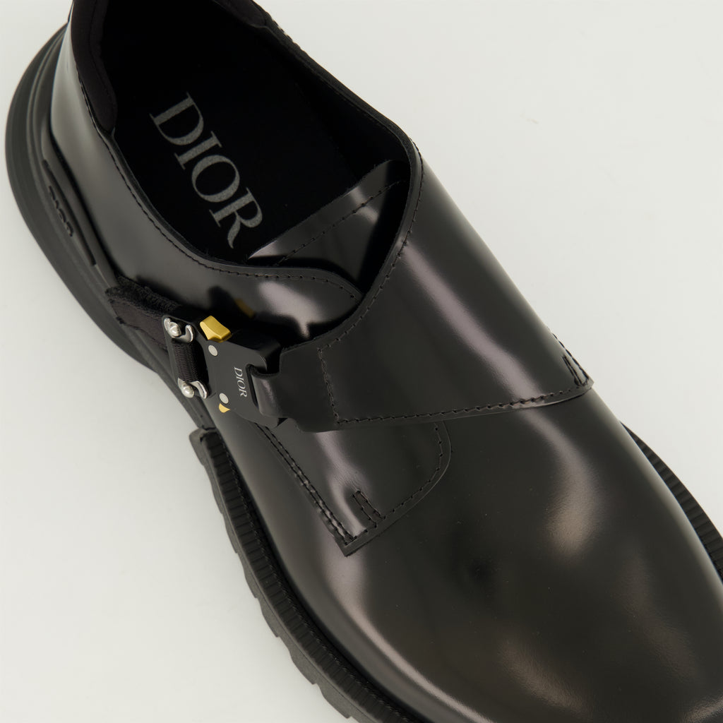 Chaussures de ville Derbies Monk Combat Dior Noir Homme