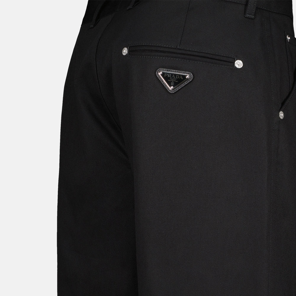 Pantalons Pantalon droit Prada Noir Homme