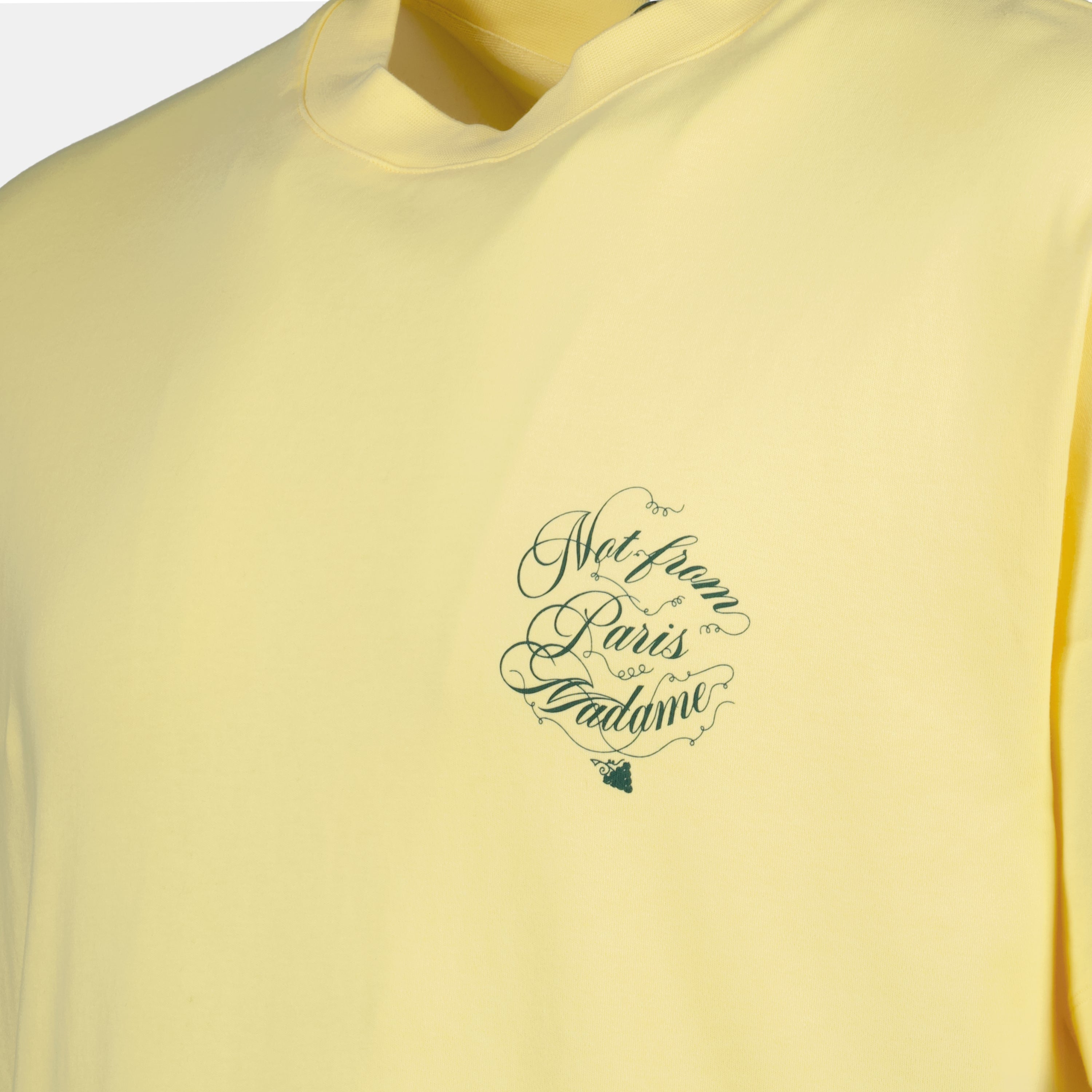 T-shirts T-shirt slogan vignes Drole De Monsieur Yellow Homme