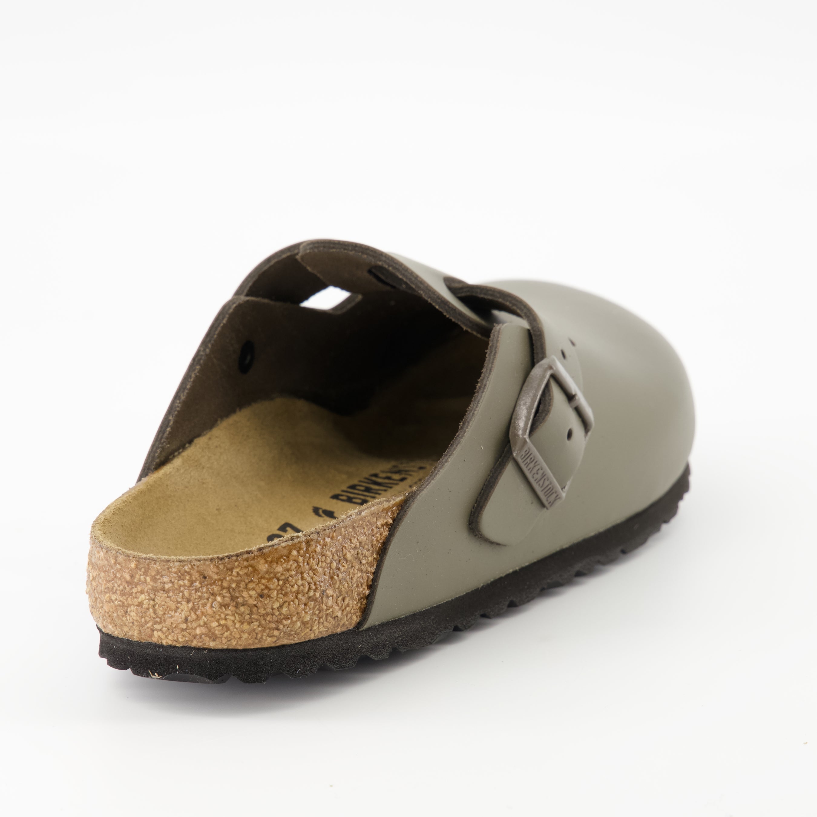 Chaussures ouvertes Mules Boston Birkenstock Kaki Femme