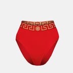 ビーチウェア ハイウエストビキニボトム Versace 赤 女性
