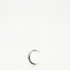 Imagen de los pendientes Moon plateados de la marca Marine Serre para Mujer - Temporada Otoño-Invierno 2025 - Vista Frontal