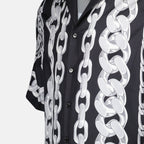 Shirts Medusa Chains Shirt Versace Black Homme