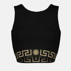 Tops Brassière Medusa Greca Versace Noir Femme