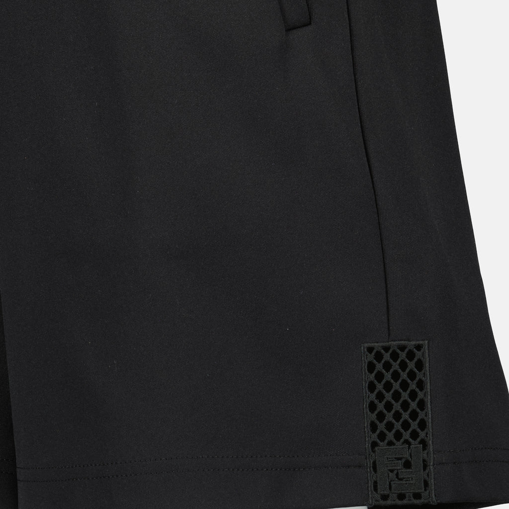 フェンディブランドのメンズ用ブラックコットンショートパンツの画像 - 2026年春夏シーズン - 詳細ビュー_2