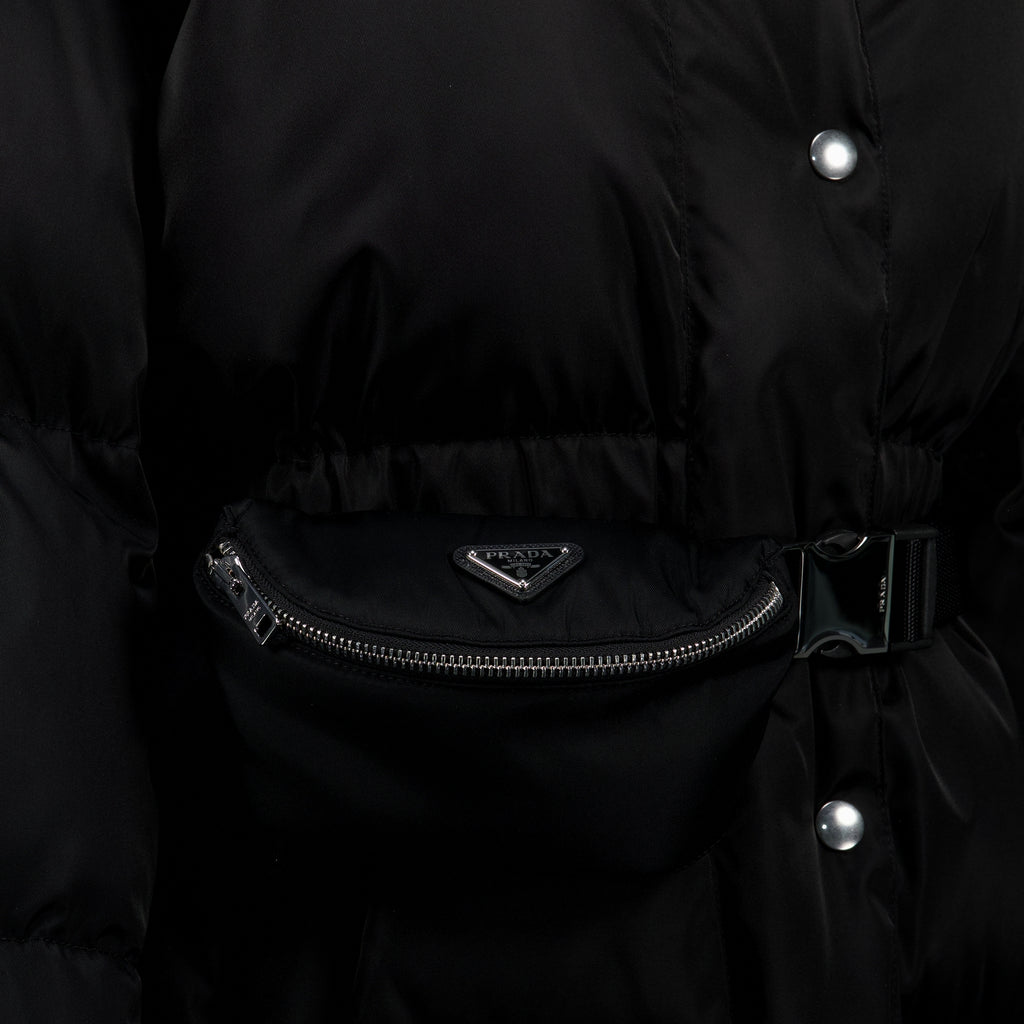 Manteaux 블랙 리-나일론 퍼프 재킷 Prada Noir Femme