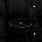 Manteaux ブラック リナイロン パファージャケット Prada Noir Femme