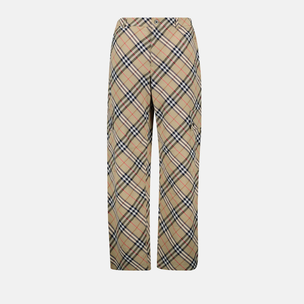 Hosen Karierte Hose Burberry Beige Homme