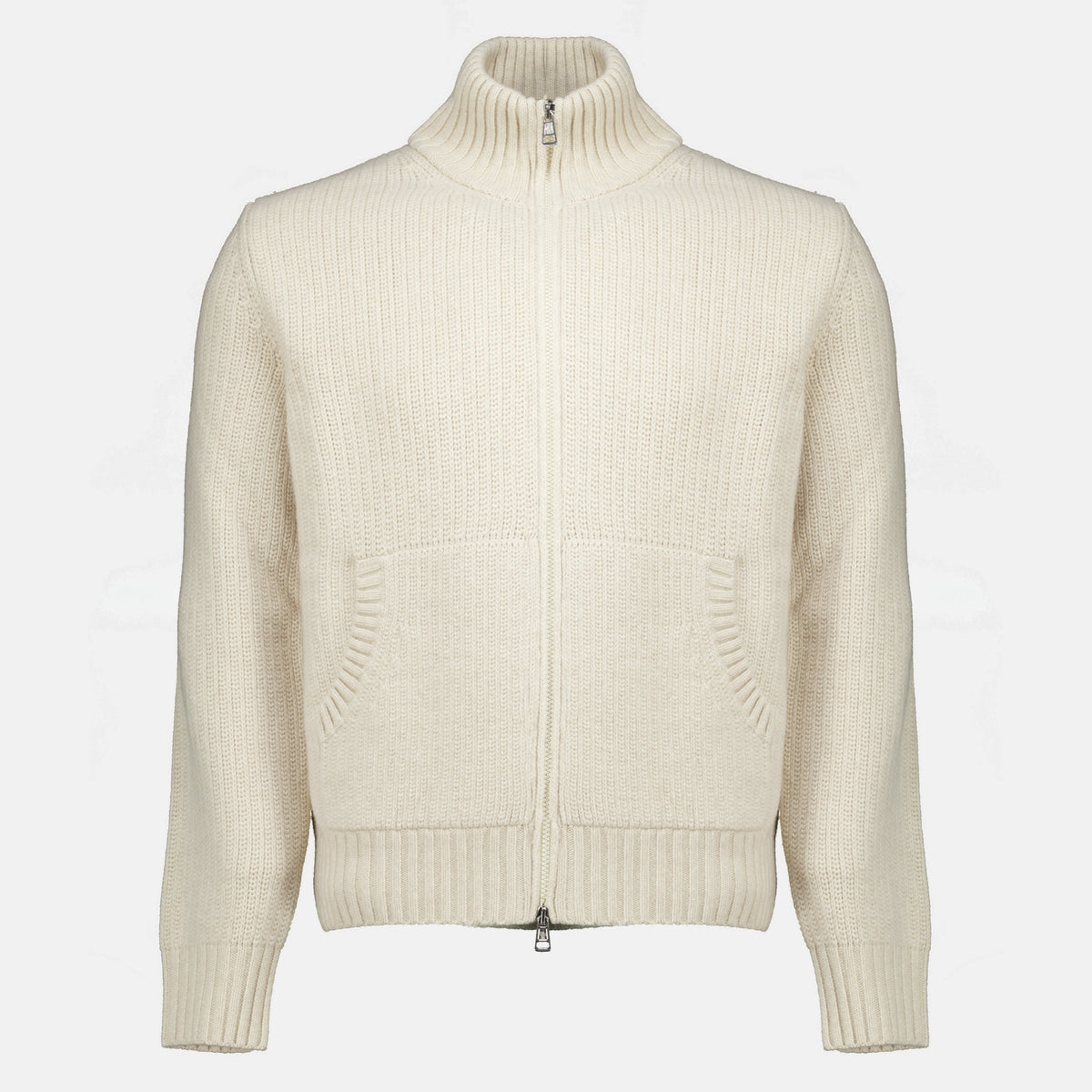 Maille Beige Wollcardigan Moncler Beige Homme