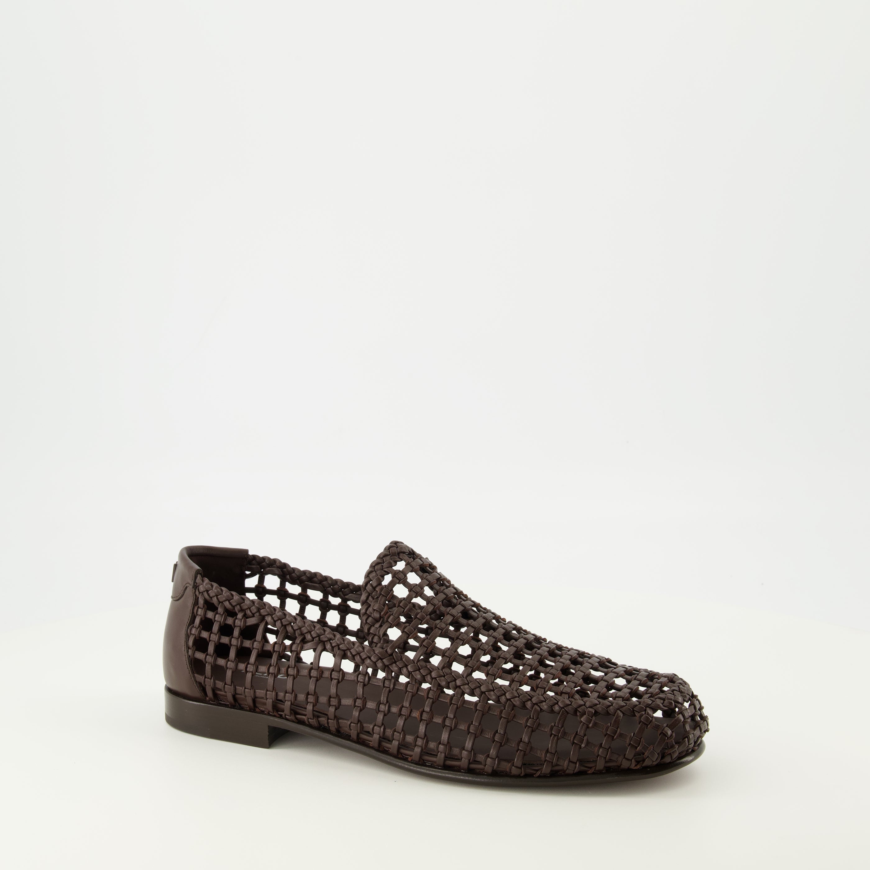 ブラウン編み込みレザー ローファー Fendi - 男性用 – myCompañero