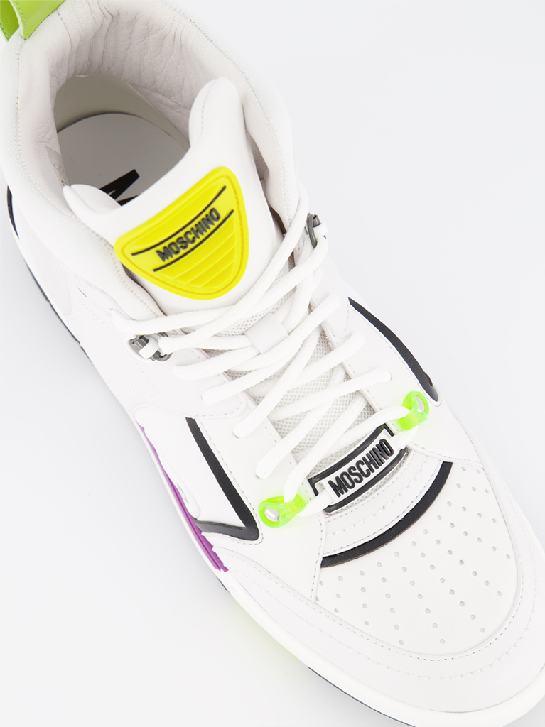 Baskets MB15604G0EG41 10a  mix bianco Moschino Multicolore Homme