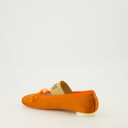 Chaussures plates Bailarinas Anatomic Numeric em Satin Laranja Mm6 Orange Femme